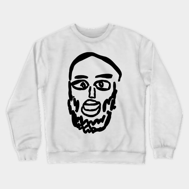 Unshaven face Crewneck Sweatshirt by shigechan